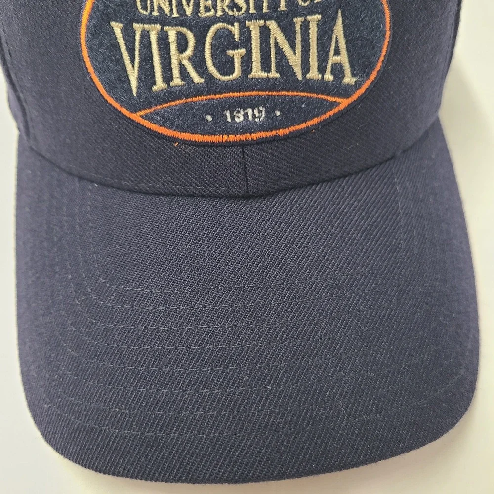 Vintage Virginia Cavaliers Hat Fitted 7 1/8‎ Twins Enterprise Blue NCAA Wool Men